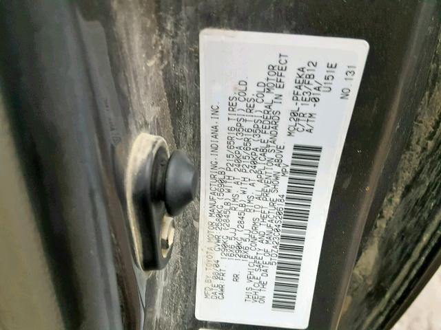 5TDZA23C04S206184 - 2004 TOYOTA SIENNA CE SILVER photo 10