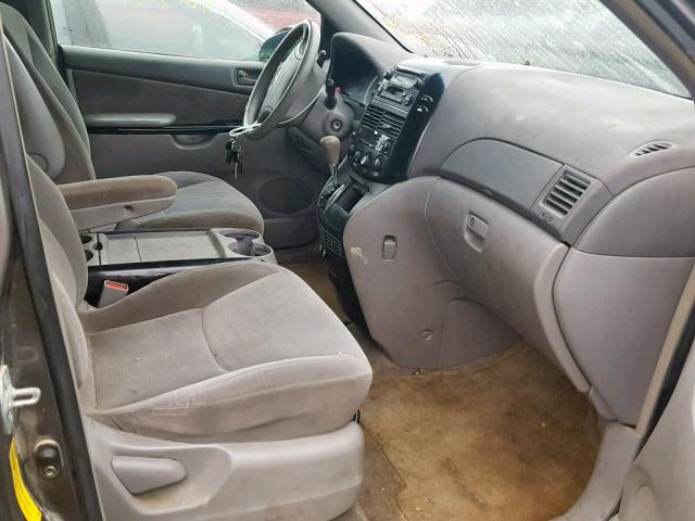 5TDZA23C04S206184 - 2004 TOYOTA SIENNA CE SILVER photo 5