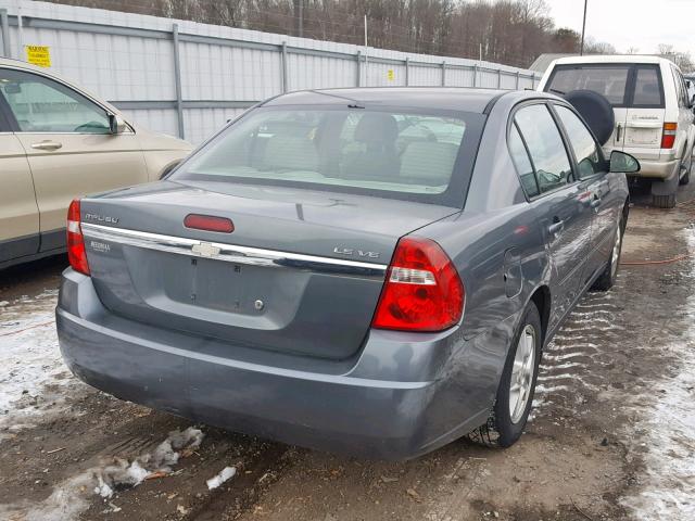 1G1ZT54884F242784 - 2004 CHEVROLET MALIBU LS Сұр фото 4