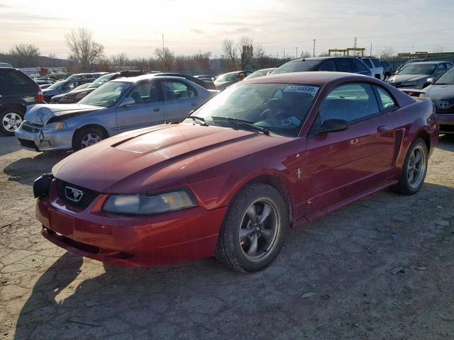 1FAFP40493F423263 - 2003 FORD MUSTANG RED photo 2