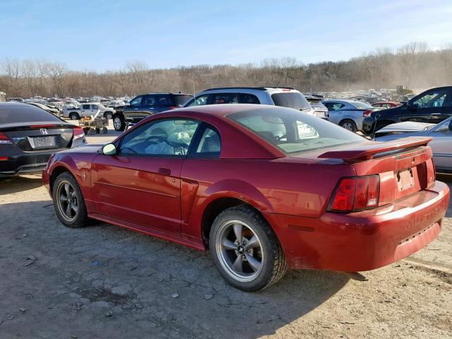 1FAFP40493F423263 - 2003 FORD MUSTANG RED photo 3