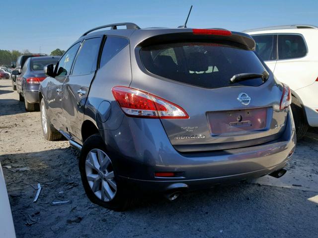 JN8AZ1MW5DW303569 - 2013 NISSAN MURANO S CHARCOAL photo 3