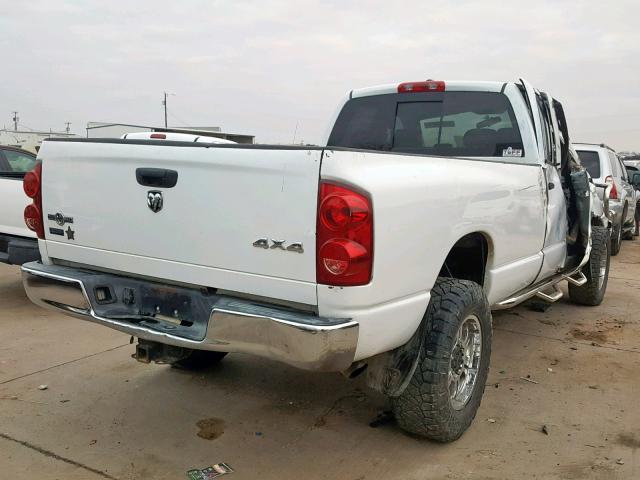 3D7KS28A58G214247 - 2008 DODGE RAM 2500 S WHITE photo 4