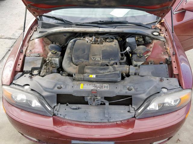 1LNHM87A7YY804048 - 2000 LINCOLN LS RED photo 7