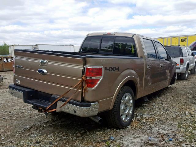 1FTFW1ETXCKD78272 - 2012 FORD F150 SUPER 金色 照片 4