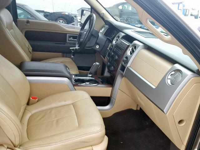 1FTFW1ETXCKD78272 - 2012 FORD F150 SUPER 金色 照片 5