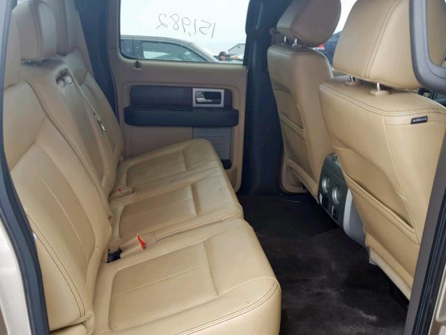 1FTFW1ETXCKD78272 - 2012 FORD F150 SUPER 金色 照片 6