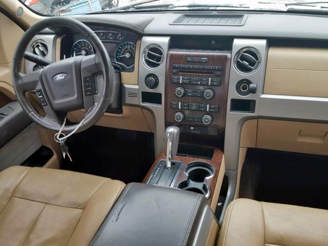 1FTFW1ETXCKD78272 - 2012 FORD F150 SUPER 金色 照片 9