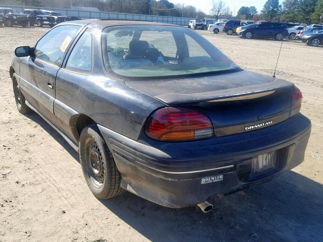 1G2NE12M4WC734617 - 1998 PONTIAC GRAND AM S შავი ფოტო 3