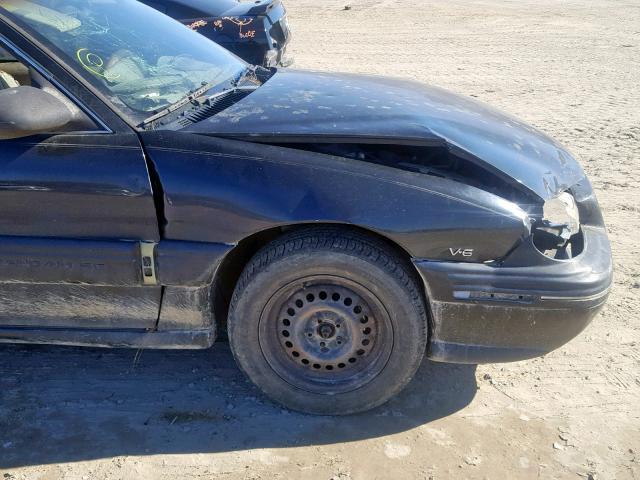 1G2NE12M4WC734617 - 1998 PONTIAC GRAND AM S შავი ფოტო 9