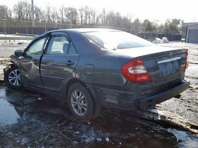 4T1BF32K64U079997 - 2004 TOYOTA CAMRY LE GREEN photo 3