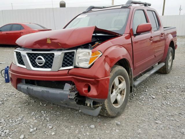 1N6AD07U78C440161 - 2008 NISSAN FRONTIER C RED photo 2