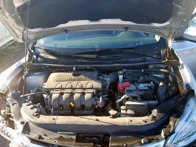 3N1AB7AP2FY347205 - 2015 NISSAN SENTRA S SILVER photo 7