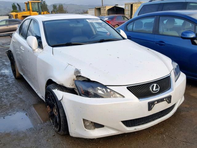 JTHBK262185080722 - 2008 LEXUS IS 250 WHITE photo 1