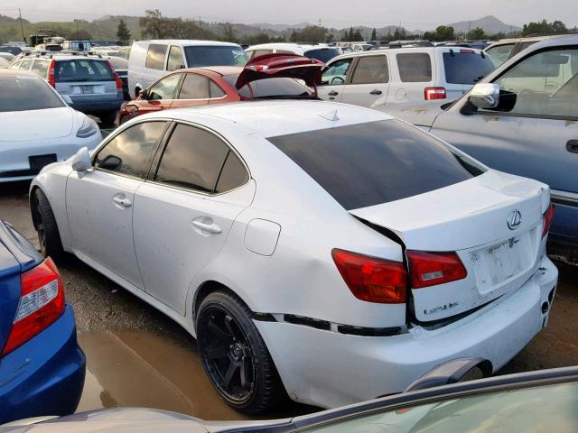 JTHBK262185080722 - 2008 LEXUS IS 250 WHITE photo 3