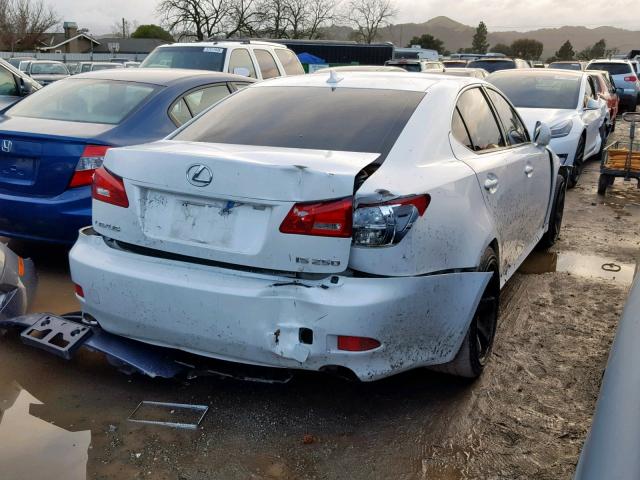 JTHBK262185080722 - 2008 LEXUS IS 250 WHITE photo 4