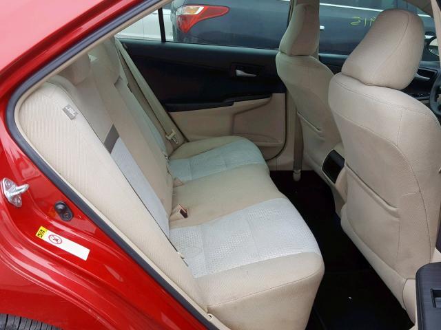 4T1BF1FK1CU563685 - 2012 TOYOTA CAMRY BASE RED photo 6