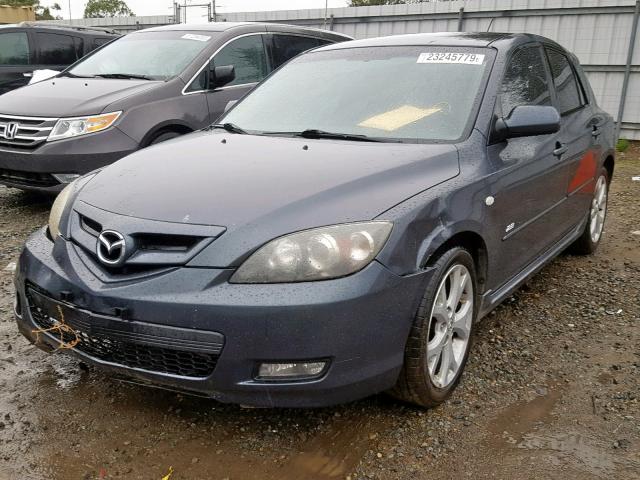 JM1BK344291210737 - 2009 MAZDA 3 S BLACK photo 2