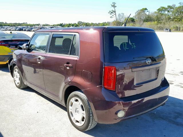 JTLKE50EX81030054 - 2008 TOYOTA SCION XB Марун фото 3