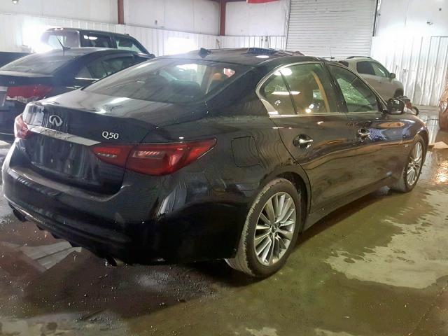 JN1EV7AR7JM441151 - 2018 INFINITI Q50 LUXE BLACK photo 4