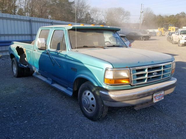 1FTJW35GXTEA95622 - 1996 FORD F350 TEAL photo 1