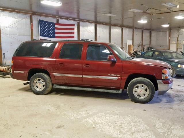 1GKFK16T41J267444 - 2001 GMC YUKON XL K MAROON photo 9