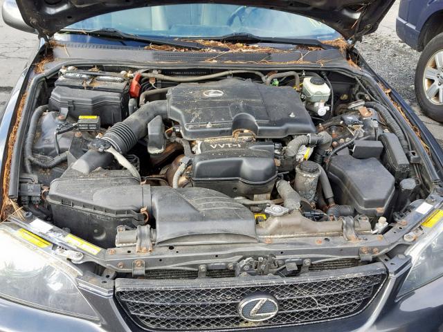 JTHBD192130076935 - 2003 LEXUS IS 300 GRAY photo 7