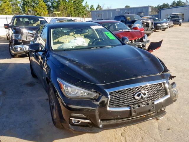 JN1BV7AR8FM413109 - 2015 INFINITI Q50 BASE BLACK photo 1