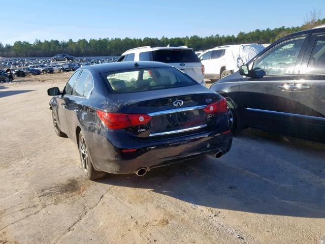 JN1BV7AR8FM413109 - 2015 INFINITI Q50 BASE BLACK photo 3