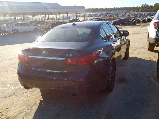 JN1BV7AR8FM413109 - 2015 INFINITI Q50 BASE BLACK photo 4