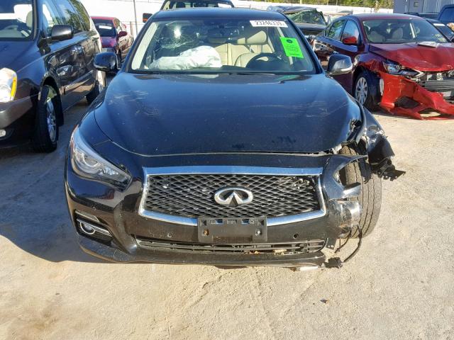 JN1BV7AR8FM413109 - 2015 INFINITI Q50 BASE BLACK photo 9