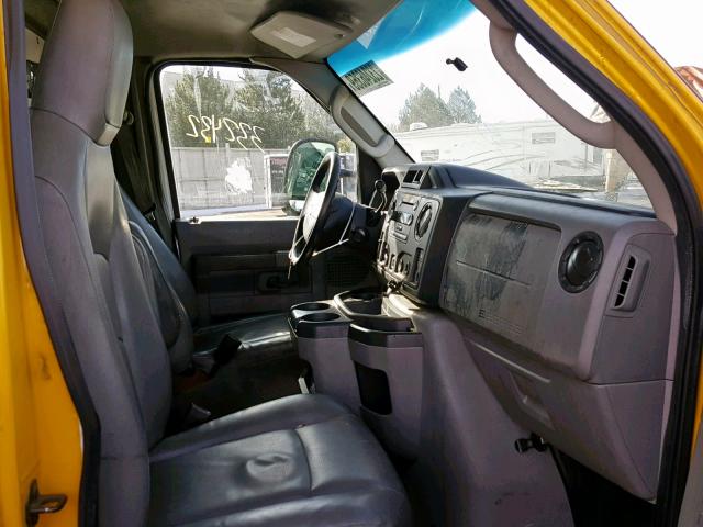 1FDWE3FLXADA27775 - 2010 FORD E350 YELLOW photo 5