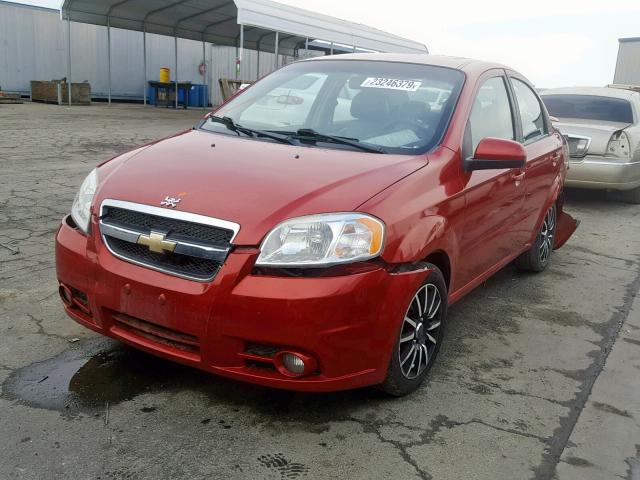 KL1TG5DEXBB119295 - 2011 CHEVROLET AVEO LT RED photo 2