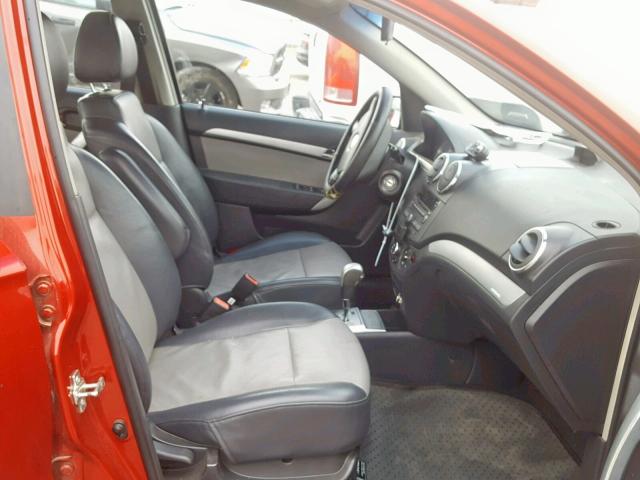 KL1TG5DEXBB119295 - 2011 CHEVROLET AVEO LT RED photo 5