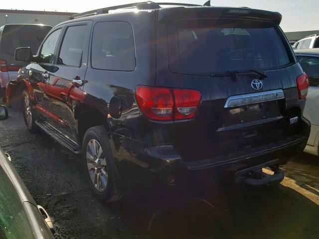 5TDJY5G11BS041312 - 2011 TOYOTA SEQUOIA LI BLACK photo 3