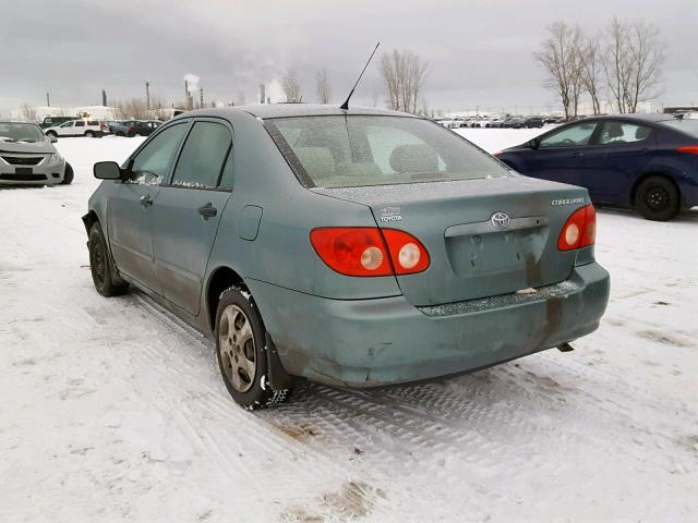 2T1BR32E95C899091 - 2005 TOYOTA COROLLA CE GREEN photo 3