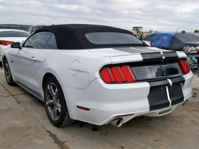 1FATP8EMXF5333570 - 2015 FORD MUSTANG WHITE photo 3