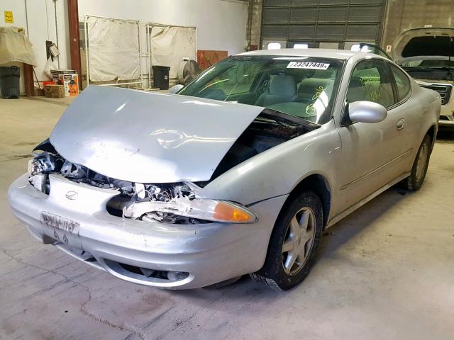 1G3NL12F82C153232 - 2002 OLDSMOBILE ALERO GL SILVER photo 2