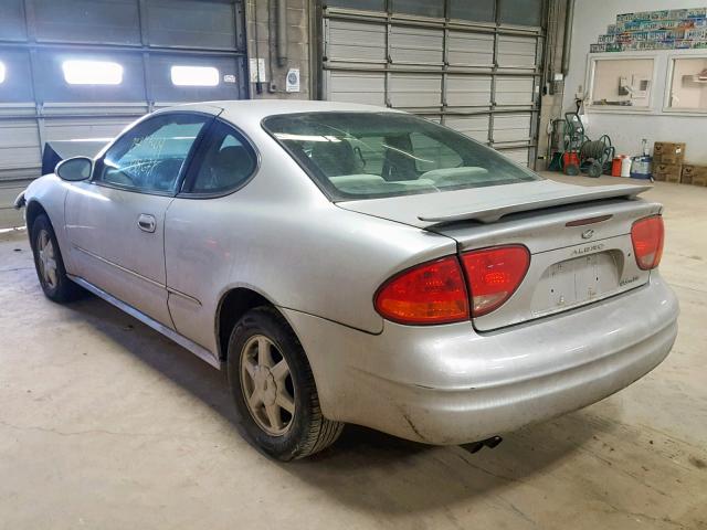 1G3NL12F82C153232 - 2002 OLDSMOBILE ALERO GL SILVER photo 3