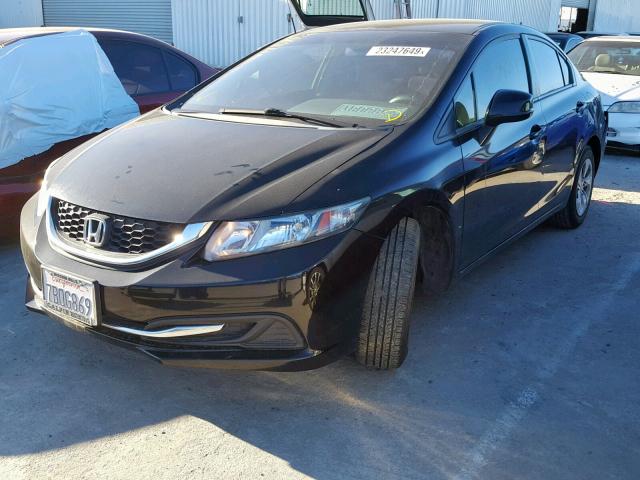 19XFB2F58DE253034 - 2013 HONDA CIVIC LX 黑色 照片 2