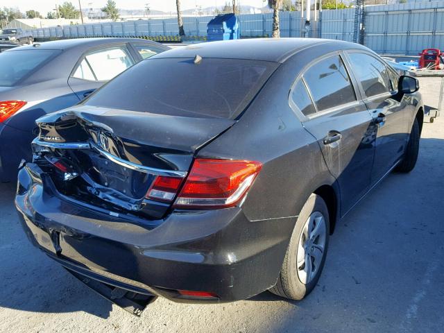 19XFB2F58DE253034 - 2013 HONDA CIVIC LX 黑色 照片 4