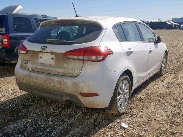 KNAFK5A82G5449616 - 2016 KIA FORTE LX WHITE photo 4