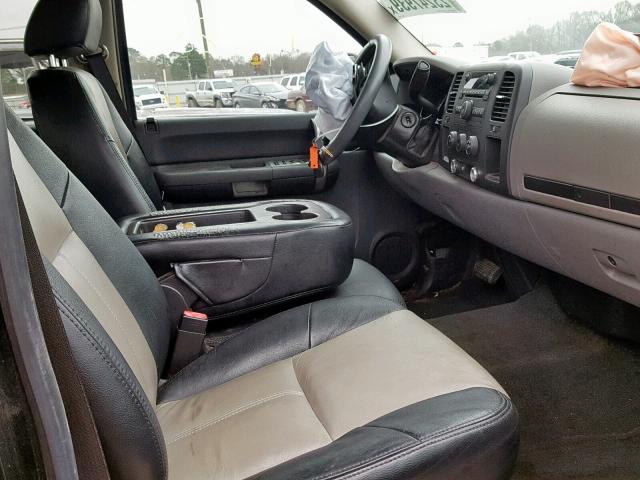 2GCEC13C981251527 - 2008 CHEVROLET SILVERADO BLACK photo 5