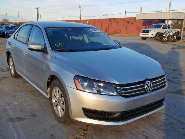 1VWAS7A38EC121121 - 2014 VOLKSWAGEN PASSAT S SILVER photo 1