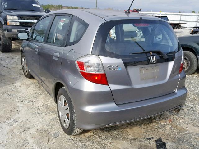 JHMGE8H24AS024715 - 2010 HONDA FIT GRAY photo 3