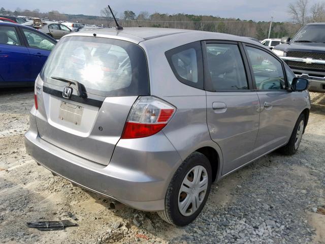 JHMGE8H24AS024715 - 2010 HONDA FIT GRAY photo 4