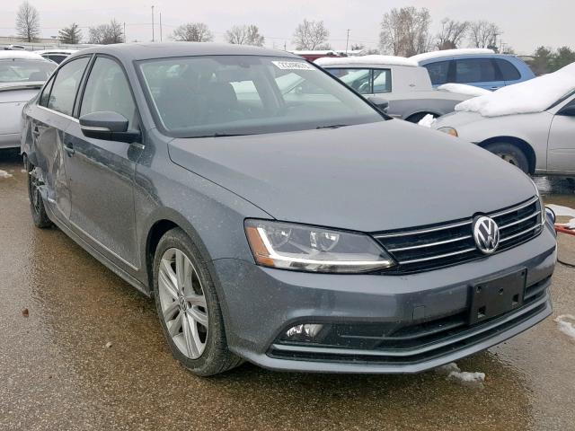 3VWL17AJ8HM309084 - 2017 VOLKSWAGEN JETTA SEL GRAY photo 1