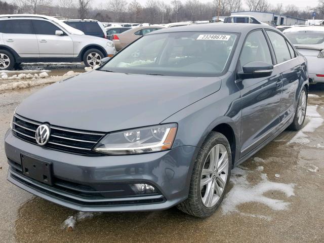 3VWL17AJ8HM309084 - 2017 VOLKSWAGEN JETTA SEL GRAY photo 2