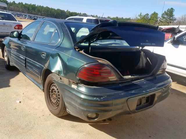 1G2NE52T91M636376 - 2001 PONTIAC GRAND AM S GREEN photo 3