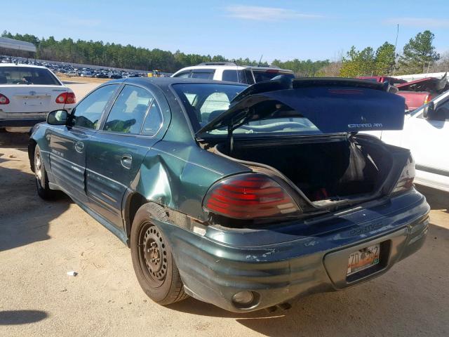 1G2NE52T91M636376 - 2001 PONTIAC GRAND AM S GREEN photo 9